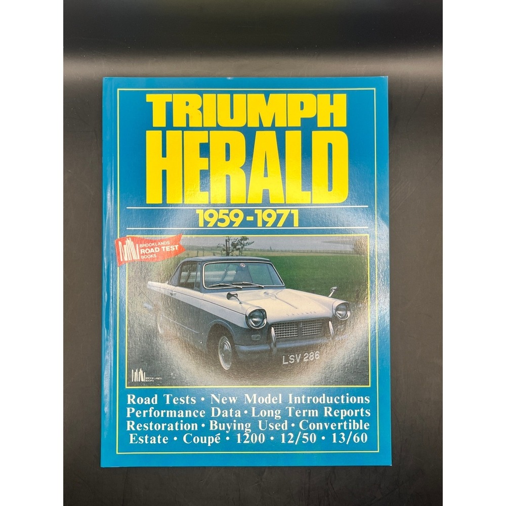 Triumph Herald 1959 1971 Brooklands Road Test Book Coupe Estate Convertible